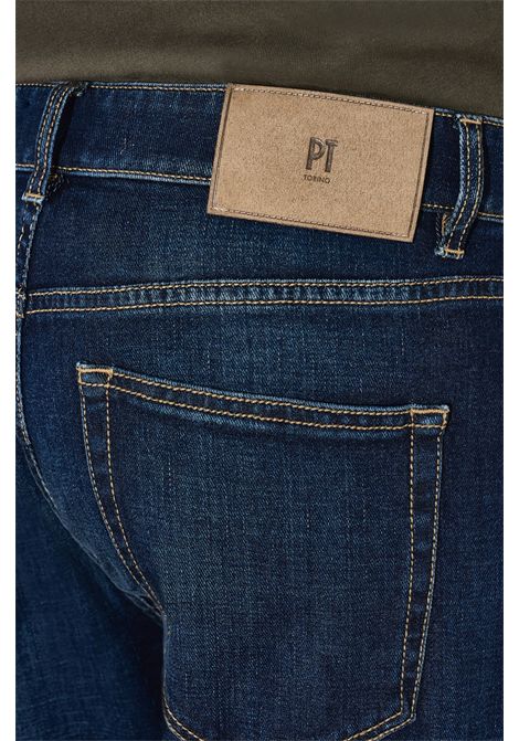 PT Torino Jeans Tapered Reggae in Denim Stretch Blu Uomo PT TORINO | Pantaloni | C5-TP05B0MI46